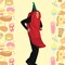 Chili Pepper Costume Spicy Red Food Tunic Funny One Piece Halloween Party Outfit Adult